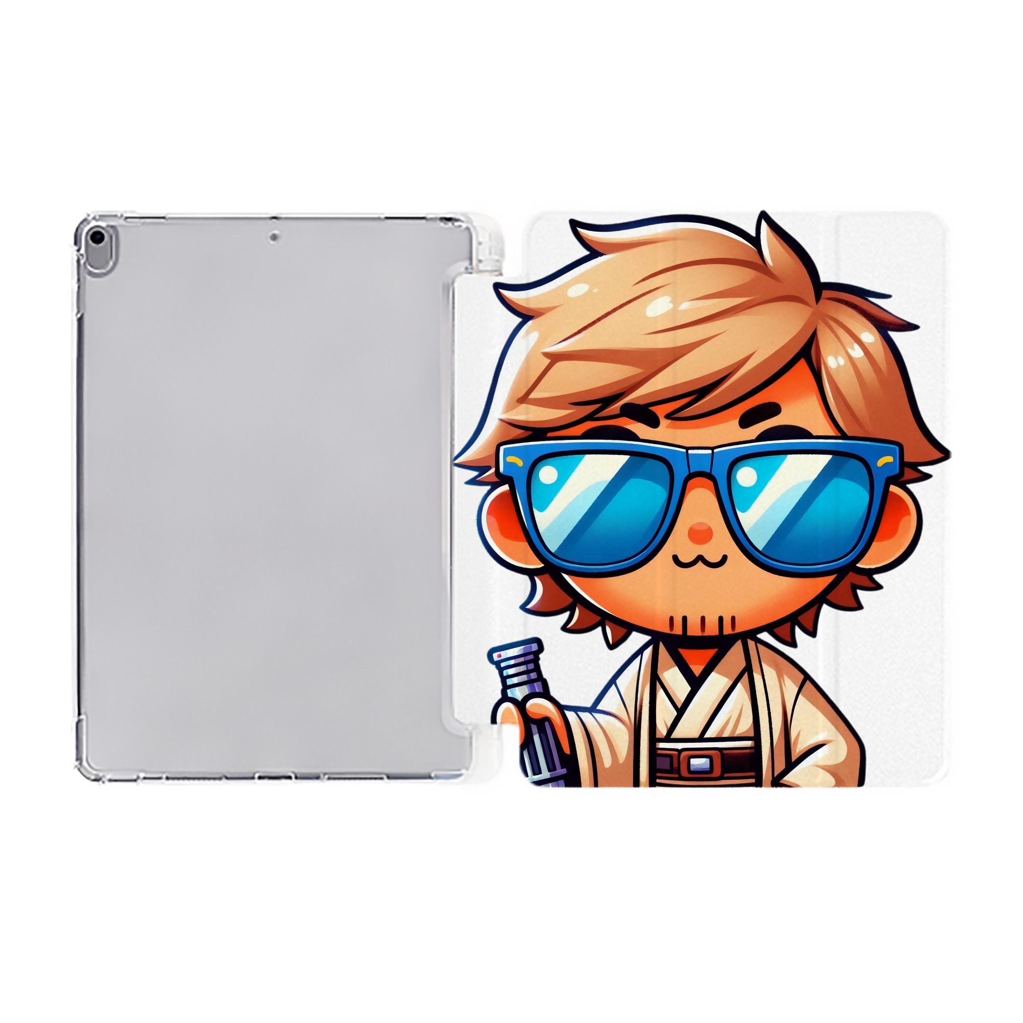 （画像用） スター・ウォーズ Star Wars IPad ケース ペン収納付き 三つ折りスタンド PUレザー×シリコン 対応機種9.5/10.5/10.9インチ